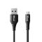 Кабель заряджання/синхронізації Trust Ndura, USB-A > microUSB, 1м, силіконовий, чорний