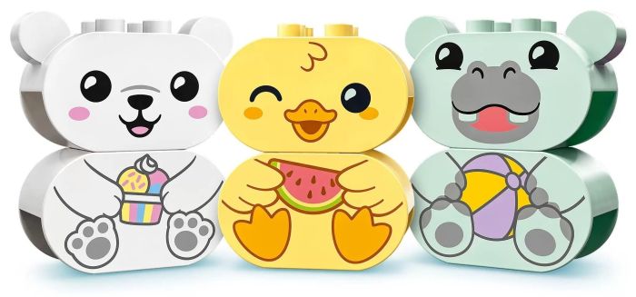 Конструктор LEGO DUPLO My First Приключения в ванной: плавучий поезд для зверей