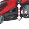 Газонокосарка акумуляторна Einhell PXC GE-CM 36/43 36В(18+18) 43см 63л 25-75мм 17кг без АКБ та ЗП