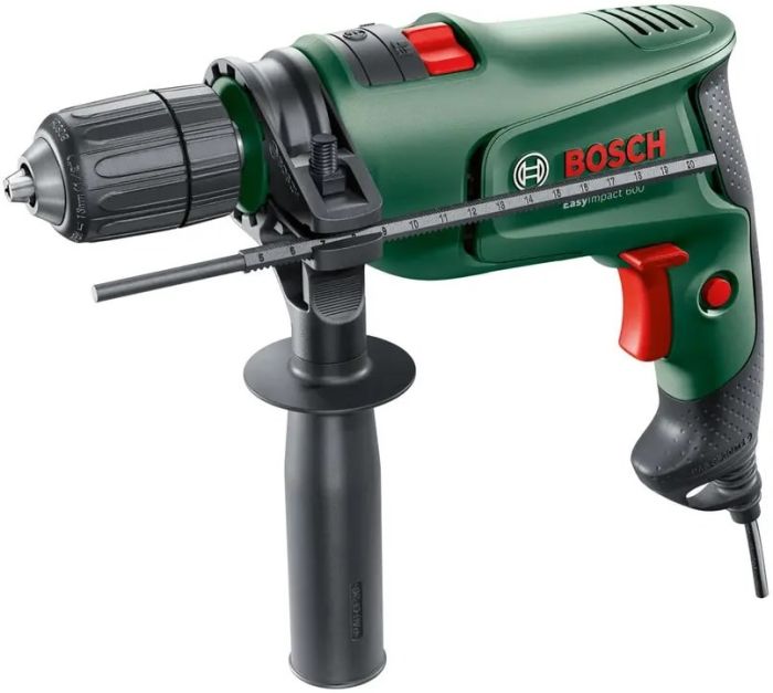 Дрель ударная Bosch EasyImpact 600, 600Вт, ШЗП 1-10мм, 3000об•мин, 1.7кг, кейс