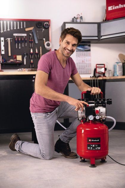 Компрессор воздушный Einhell TE-AC 24 Silent, 750Вт, 24л, 135л/мин, 8бар.