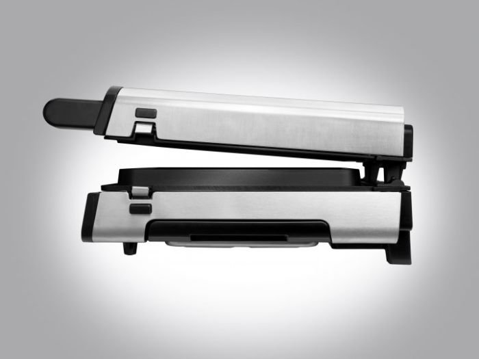 Гриль George Foreman прижимной SmokelessGrill 1575Вт, темп. режимов-1, съёмные пластины, пластик, черный