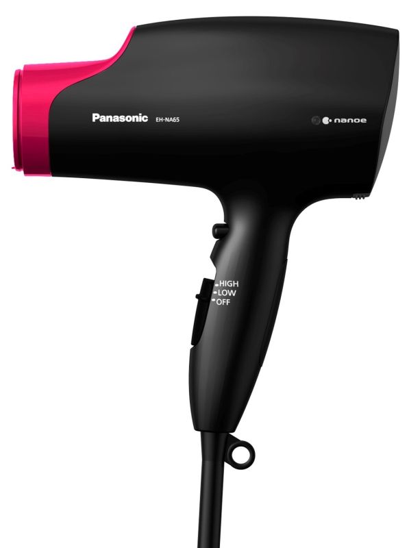 Фен Panasonic, 2000Вт, режимов-4, дифузор, иониз-я, хол. обдув, черно-розовый