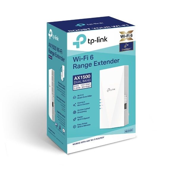 Розширювач покриття WiFi TP-LINK  AX1500, 1хGE LAN MESH TP-Link RE500X