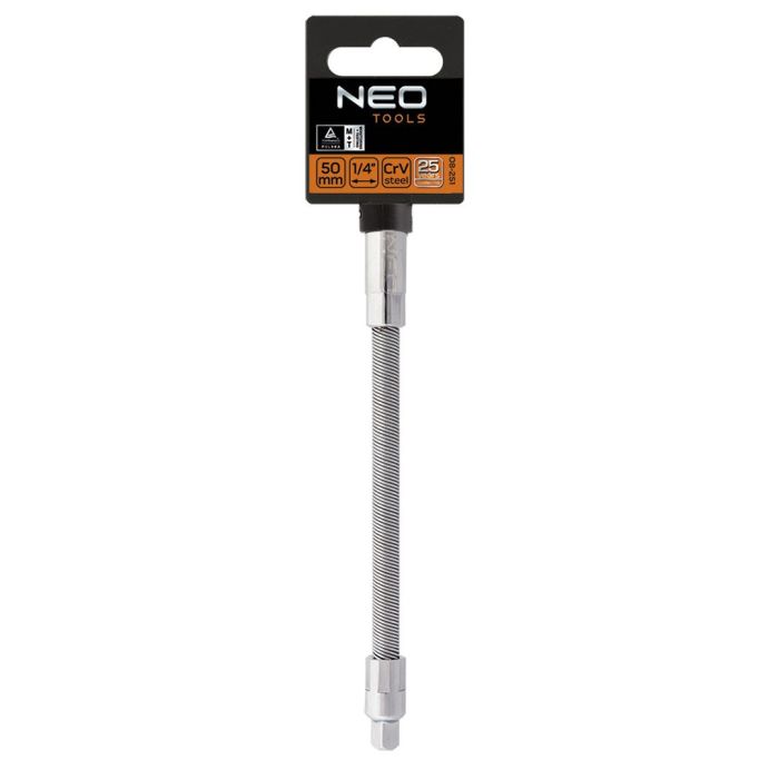 Удлинитель Neo Tools, 1/4", гибкий, 140мм, CrV
