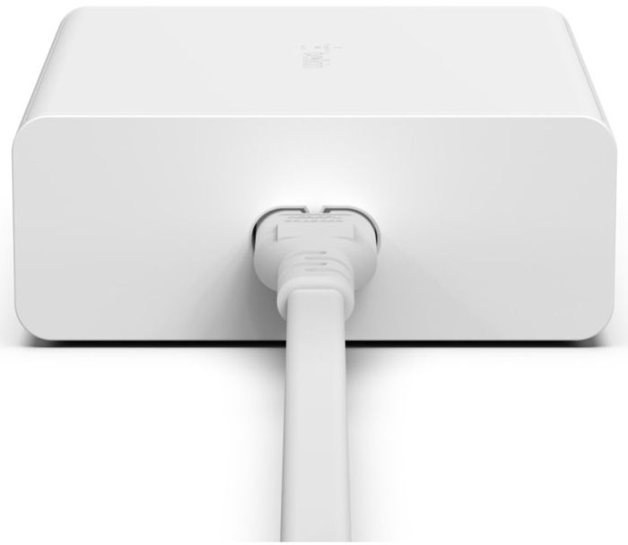 Зарядний пристрій мережевий Belkin 108Вт 2хUSB-С GAN PD PPS/2хUSB-A, білий