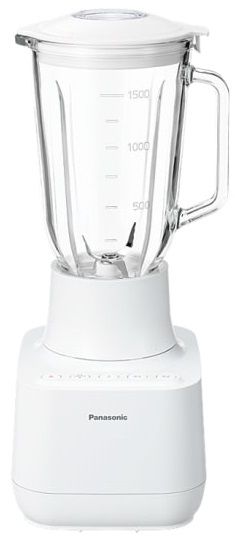 Блендер Panasonic стационарный 300Вт, чаша-1500мл, стекло, белый