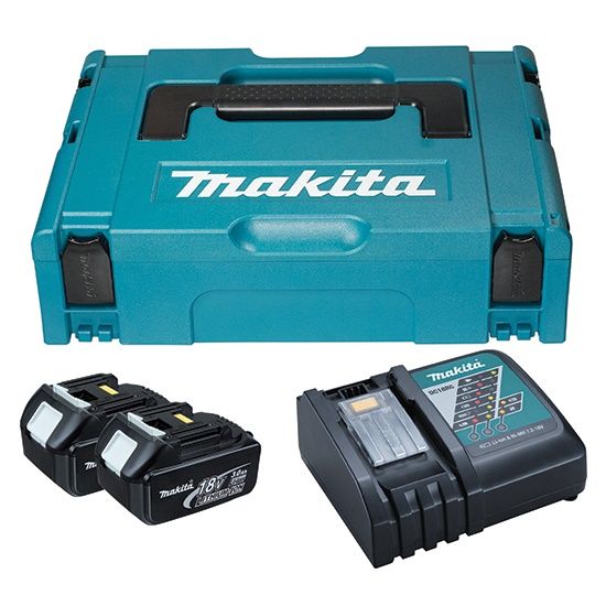 Набір акумулятора та зарядного пристрою   LX BL1830 2х18В 3А·год ЗП DC18RC кейс Makpac1 Makita 197952-5