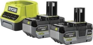 Набор аккумулятора и зарядного устройства Ryobi ONE+ RC18120-240X 18В 2х4А·ч ЗУ 2А