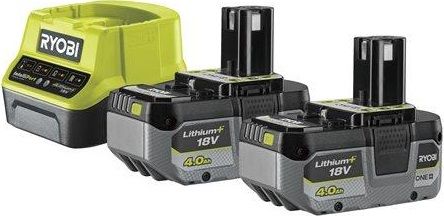 Набор аккумулятора и зарядного устройства Ryobi ONE+ RC18120-240X 18В 2х4А·ч ЗУ 2А