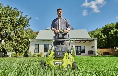Газонокосарка акумуляторна Ryobi Max Power RLM36X46H50PG 36В акб 1х5А·год 46см 45л 20-70мм 17.8кг