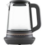 Електрочайник Electrolux 1.7л, Strix, скло, заварник, підтримка температури, чорний