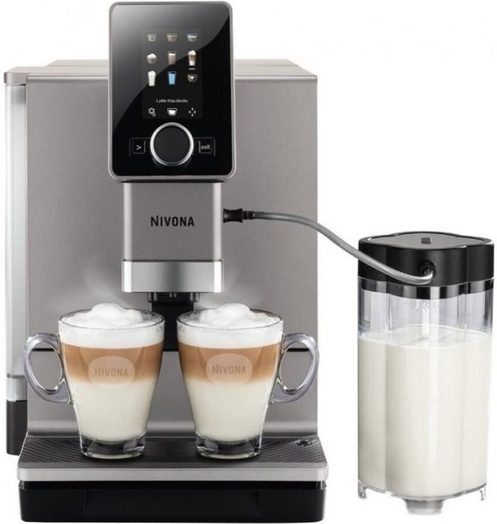 Кофемашина NIVONA CafeRomatica 2.2л, зерно + молоко, автомат.капучинатор, аторецептов - 9, серый