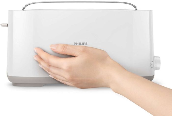 Тостер Philips Daily Collection 1000Вт, 1 отделение, пластик, белый