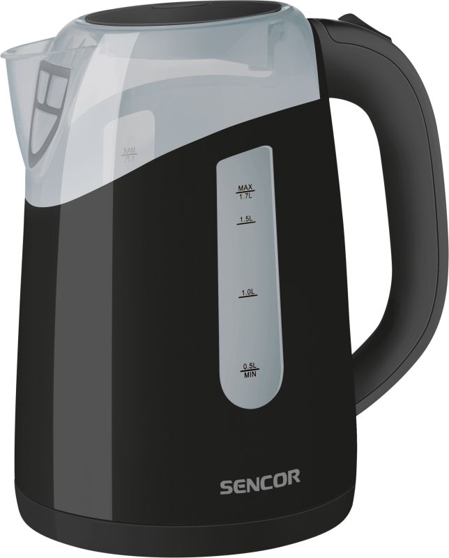 Электрочайник Sencor 1.7л, Strix, пластик, глянец, черный