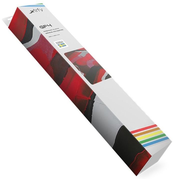 Игровая поверхность Xtrfy GP4 Abstract Retro L (460 x 400 x 4мм), Червоний