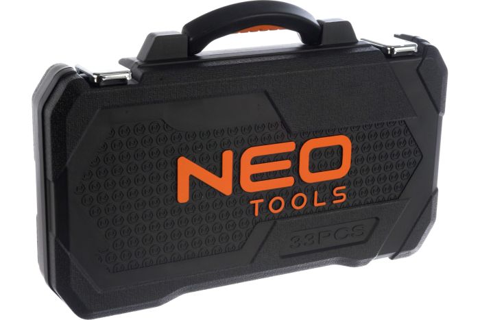 Набор инструментов Neo Tools, набор торцевых головок 1/2", 33шт, CrV