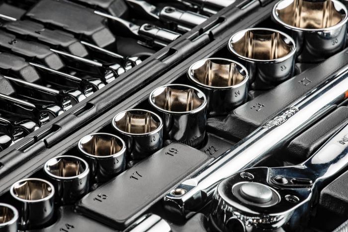 Набор инструментов Neo Tools, 1/2", 1/4", 77шт, CrV