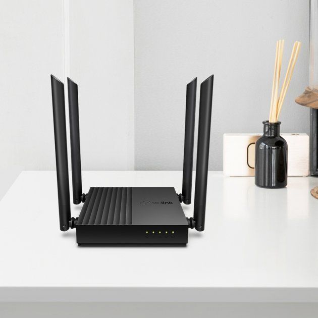 Маршрутизатор TP-LINK ARCHER C64 AC1200, 4xGE LAN, 1xGE WAN, MESH