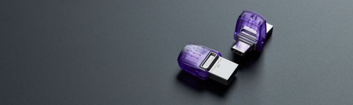 Накопитель Kingston  128GB USB 3.2 Type-A Gen1 + Type-C DT microDuo 3C R200MB/s