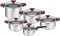 Набор посуды Tefal Cook&Clip, 10 предметов, нержавеющая сталь, бакелит, стекло