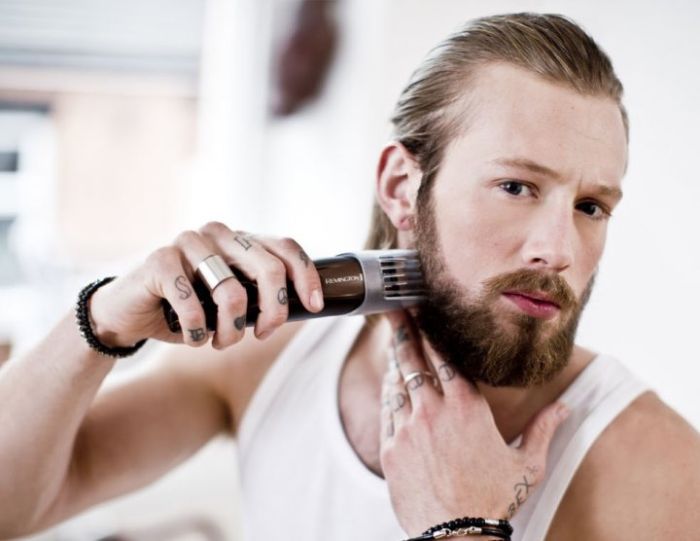 Триммер Remington Beard Kit для бороды и усов, акум., насадок-2, ножницы, щетка в компл., титан.напыл., коричневый