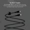 Кабель USB-C > Lightning заряджання/синхронізації Belkin 1м, Type-C, плетений, силіконовий, з ремінцем на магніті, чорний
