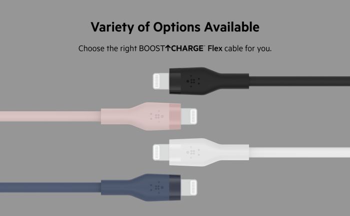 Кабель USB-A > Lightning зарядки/синхронизации Belkin, 1м, силиконовый, с клипсой, белый