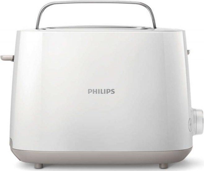 Тостер Philips Daily Collection 830Вт, кришка від пилу, пластик, білий