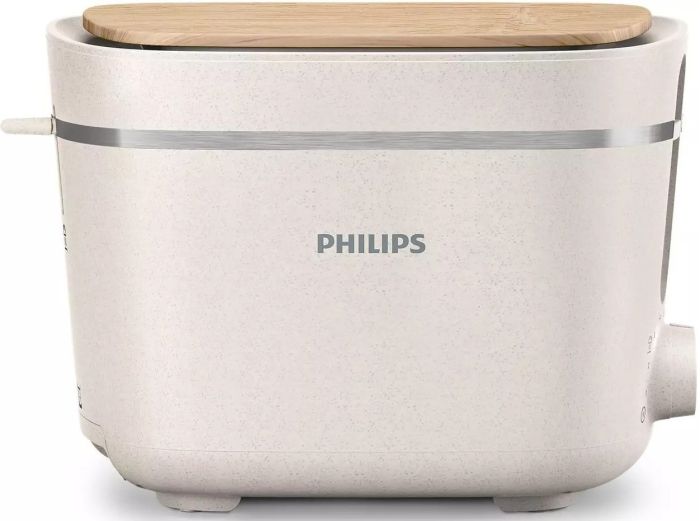 Тостер Philips Series Eco Conscious Edition 830Вт, крышка от пыли, пластик, белый