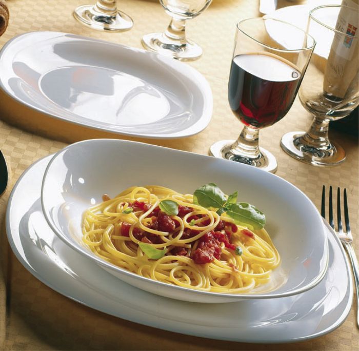Тарілка обідня Bormioli Rocco Parma, 27x27см, опалове скло, білий