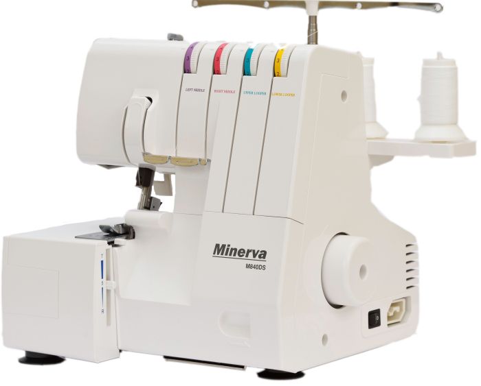 Оверлок MINERVA  , 105Вт, 8 оп., (4, 3-х ниткові шви), білий Minerva M840DS
