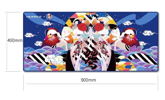Ігрова поверхня Varmilo Lovebirds Blue, XL (900х400х3мм), синій