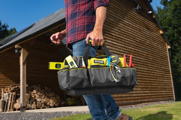 Сумка для инструмента Ryobi RSSMTB1, 33л, жесткая конструкция, полиэстер, 29х46х26см