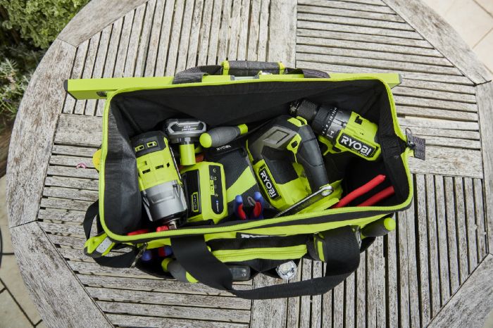Сумка для инструмента Ryobi RSSMTB1, 33л, жесткая конструкция, полиэстер, 29х46х26см