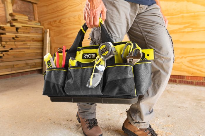 Сумка для инструмента Ryobi RSSMTB1, 33л, жесткая конструкция, полиэстер, 29х46х26см