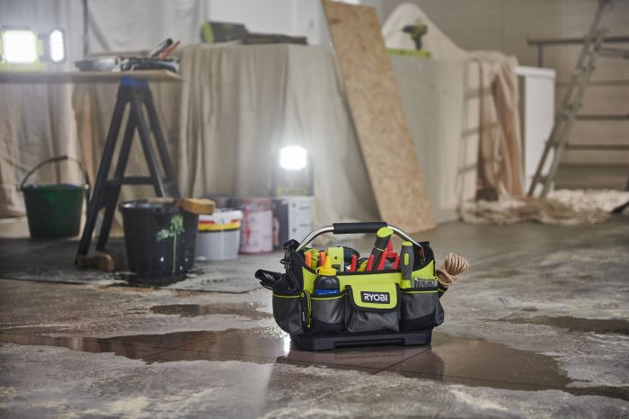 Сумка для инструмента Ryobi RSSSOT1, 17л, открытая, жесткая конструкция, полиэстер, 25х32х20см