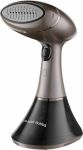 Відпарювач Russell Hobbs компактний Steam Genie Aroma, 1800Вт, 200мл, постійна пара - 32гр, керам. підошва, чорно-коричневий