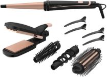 Мультистайлер Rowenta Infinite Looks 14 IN1, >300Вт, >190С, 5 насадок, кейс, аксесуары, керамика, черный