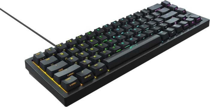 Клавиатура механическая Xtrfy K5 68Key, Kailh Red, USB-A, EN/UA, Hot-swap, RGB, Чорний