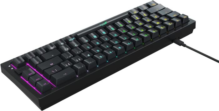 Клавиатура механическая Xtrfy K5 68Key, Kailh Red, USB-A, EN/UA, Hot-swap, RGB, Чорний