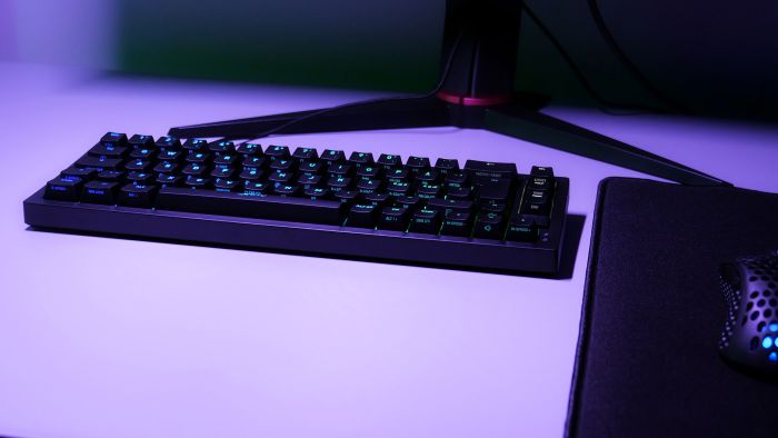 Клавиатура механическая Xtrfy K5 68Key, Kailh Red, USB-A, EN/UA, Hot-swap, RGB, Чорний
