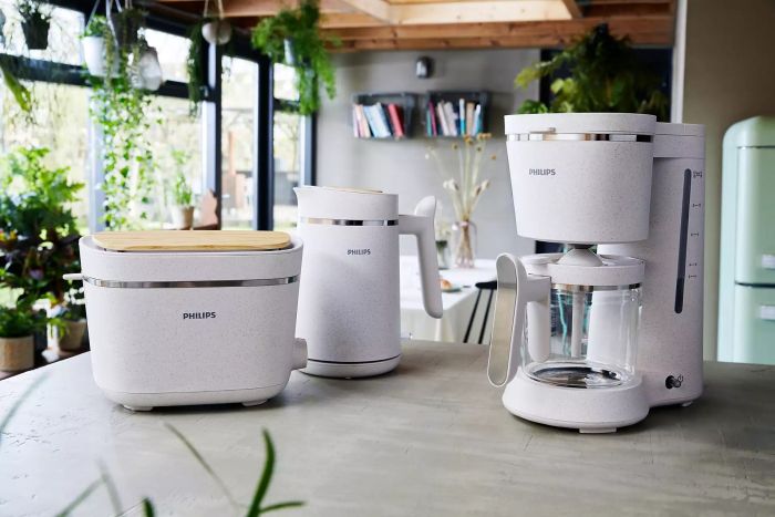 Электрочайник Philips Eco Conscious Edition, 1.7л, биопластик, LED подсветка, белый матовый