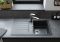 Мийка кухонна Hansgrohe S52, граніт, прямокутник, з крилом, 840х480х190мм, чаша - 1, врізна, S520-F345, чорний графіт