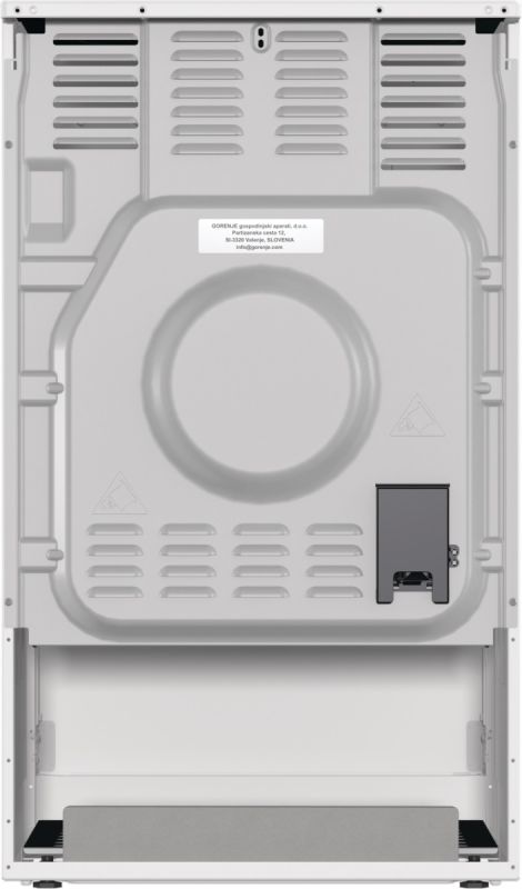 Плита Gorenje електрична склокерамічна, 62л, конвекція, 50x60см, білий