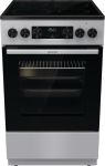 Плита Gorenje электрическая стеклокерамическая, 70л, 50x60см, дисплей, программатор, серый