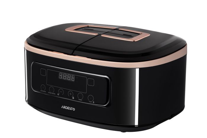 Мультиварка ARDESTO, 900Вт, чаша-2х1.5л, электронное управл., 2 чаши, пластик, черный