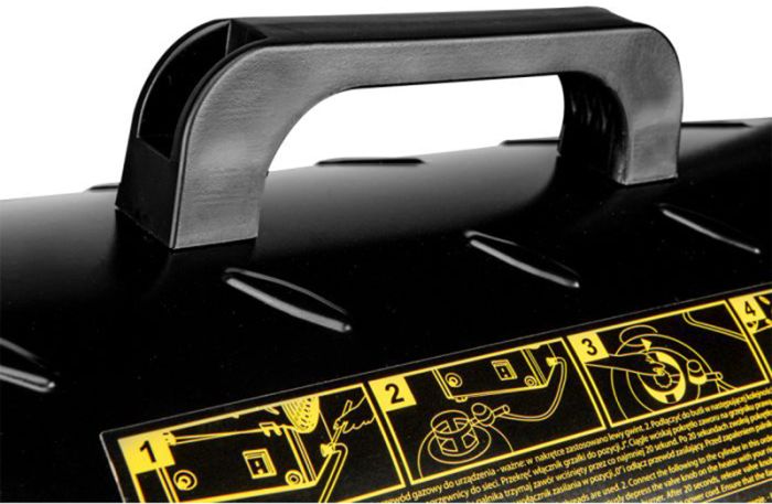 Тепловая пушка газовая Neo Tools, 15кВт, 150м кв, 580м куб/ч, чёрный