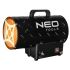 Тепловая пушка газовая Neo Tools, 15кВт, 150м кв, 580м куб/ч, чёрный