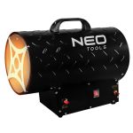 Тепловая пушка газовая Neo Tools, 30кВт, 300м кв, 1000м куб/ч, чёрный